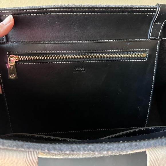 Chloe Large Woody Tote Bag, Grey - Picture 5 of 11